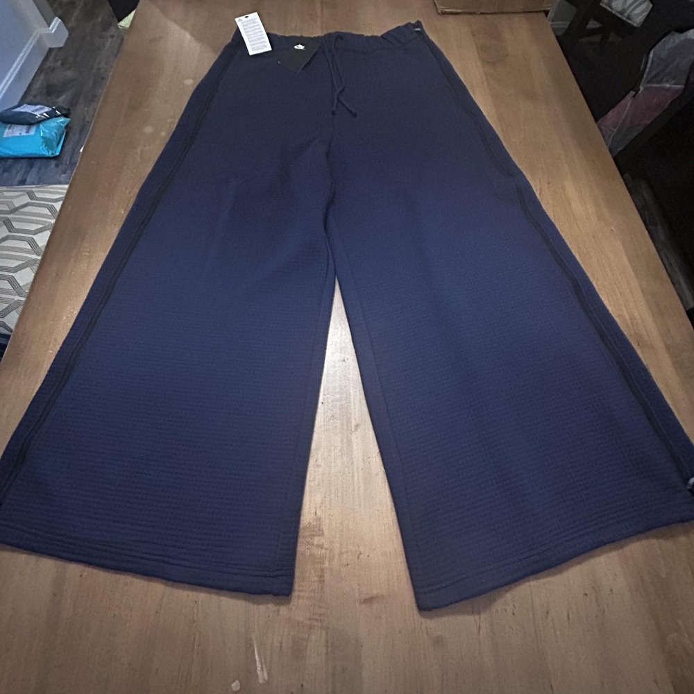 Nike Dark Blue Wide-Leg Joggers